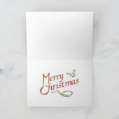 River Boat Christmas Kaart (Binnen)