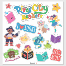River City Readers Sticker Blad XL