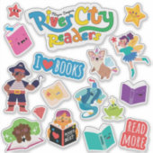 River City Readers Sticker Sheet (Voorkant)