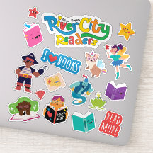 River City Readers Sticker Sheet