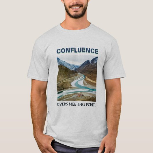 River Confluence Ash T-shirt (Voorkant)
