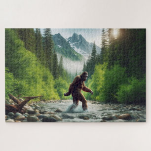 River Crossing Bigfoot, Bigfoot, sereen bos Legpuzzel