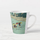 River Crossing - Japans houtblok Latte Mok (Rechts)