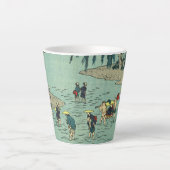 River Crossing - Japans houtblok Latte Mok (Voorkant)