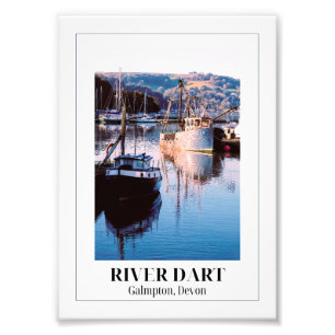 River Dart, Galmpton, Devon Foto Afdruk