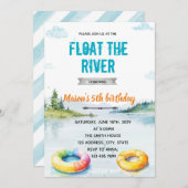 River float party uitnodiging (Voorkant / Achterkant)