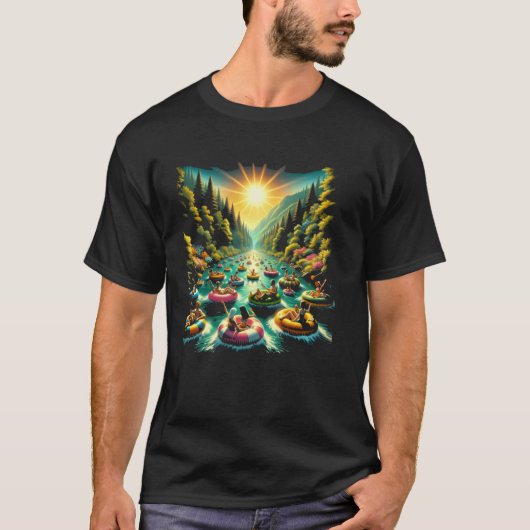 River Float Trip Adventure Vrouwen Fun River T-shirt (Voorkant)