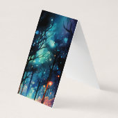 River Forest Vouwen Bladwijzer Bookmarker Visitekaartjes (Achterkant)