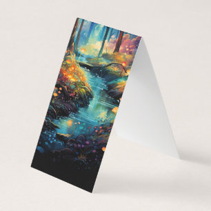 River Forest Vouwen Bladwijzer Bookmarker Visitekaartjes