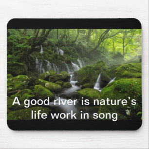 River - Groen bos - Quote Mix Muismat