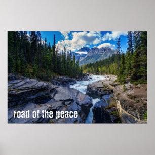 River - Groen bos - Rock - Quote Mix Poster