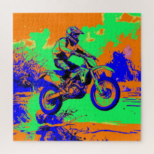River Hopping - Motorcross Rider Legpuzzel