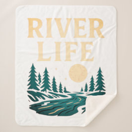 River is Life Sherpa Blanket – Gezellige Natuur In Deken