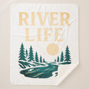River is Life Sherpa Blanket – Gezellige Natuur In Deken