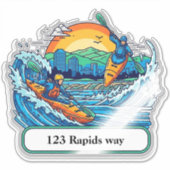 River Kayakers mailbox address sticker (Voorkant)