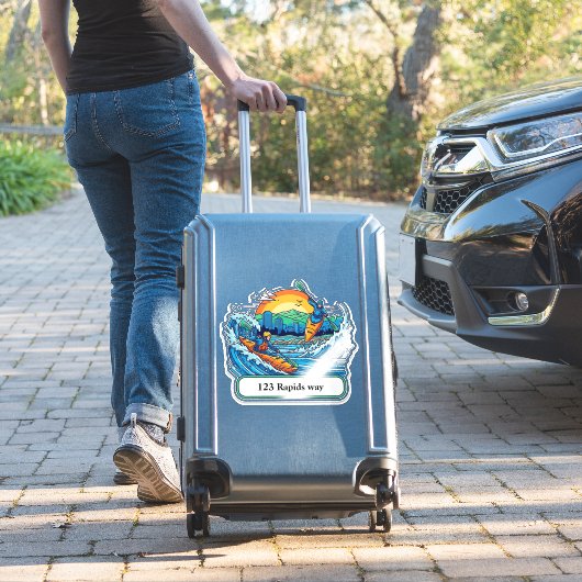 River Kayakers mailbox address sticker (Valise Insitu)