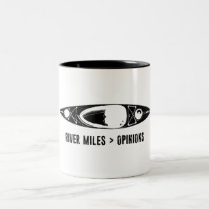 River Miles > Meningen Kayak Tweekleurige Koffiemok