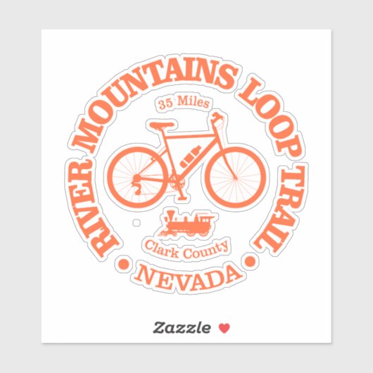 River Mountains Loop Trail (fietsen) Sticker (Vel)