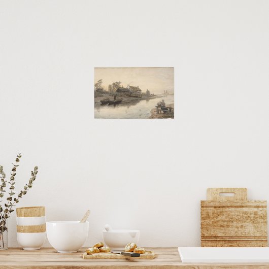 River Mouth in Brodick, Arran, Schotland (1877) Poster (Keuken)