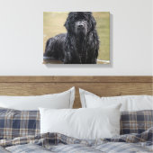 River Newfoundland Canvas Foto (Insitu (Slaapkamer))