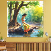 River of Thoughts voor Wall Art Canvas Afdruk (Insitu (Woonkamer))
