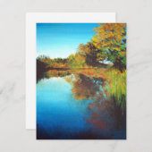 River Painting Art Blank Bedankkaart (Voorkant / Achterkant)