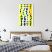 River Pulse Wallart Canvas Afdruk (Insitu (Slaapkamer))