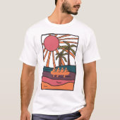 River Rafting illustratie T-shirt (Voorkant)