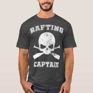 River Rafting Paddle Team Captain Whitewater T-shirt