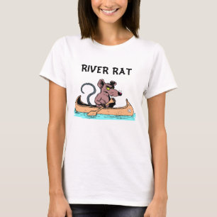 RIVER RAT IN CANOE T-SHIRT