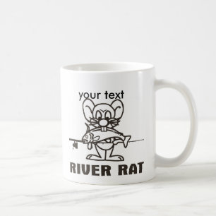 RIVER RAT-MOK, jouw tekst Koffiemok