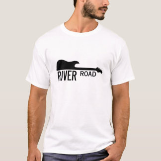 River Road - White Big Logo T-shirt
