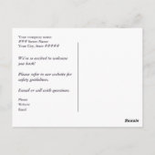 River Rocks Afbeelding in Mauve en Tan Spa heropen Briefkaart (Achterkant)