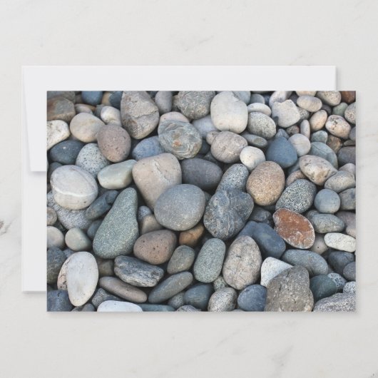 River Rocks Invitation de fête d'anniversaire (Dos)