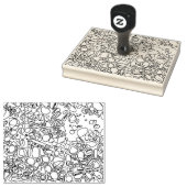 River Rocks textuur Rubberstempel (Gestempeld)