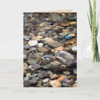 River Rocks-Wenskaart Kaart