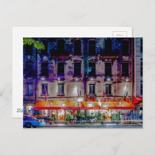 River Street Sweets snoep Store Briefkaart (Voorkant / Achterkant)