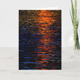 River Sunset Greeting/Notecard Kaart
