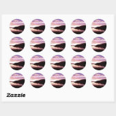 RIVER SUNSET RONDE STICKER (Vel)