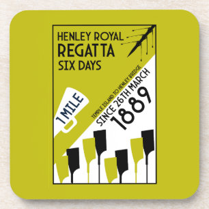 River Thames Regatta - retro stijl roeien Bier Onderzetter