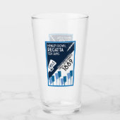River Thames Regatta - retro stijl roeien Glas (Voorkant)