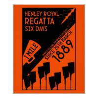 River Thames Regatta - retro stijl roeien