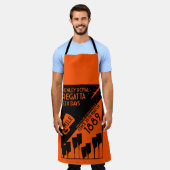 River Thames Regatta -  retro stijl roeien Schort (Gedragen)