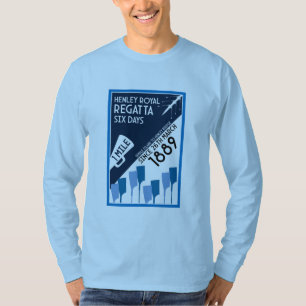 River Thames Regatta -  retro stijl roeien T-shirt