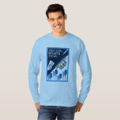 River Thames Regatta -  retro stijl roeien T-shirt (Voorkant volledig)