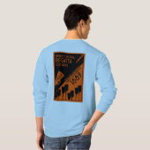 River Thames Regatta -  retro stijl roeien T-shirt (Achterkant volledig)