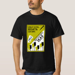 River Thames Regatta - retro stijl roeien T-shirt