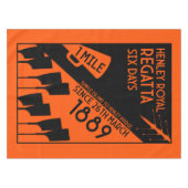 River Thames Regatta -  retro stijl roeien Tafelkleed (Voorkant (Horizontaal))