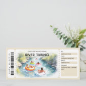 River Tubing Gift Certificate Kaart (Staand voorkant)