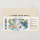 River Tubing Gift Certificate Kaart (Voorkant / Achterkant)